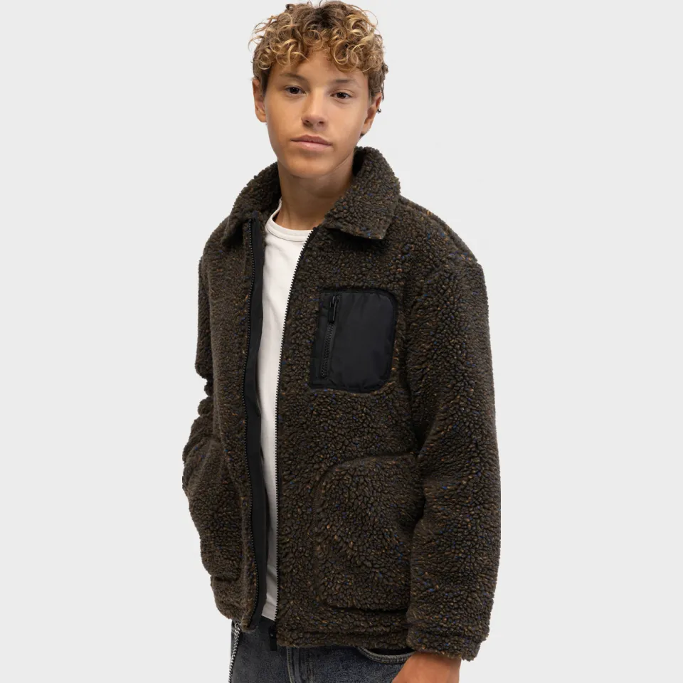 Redefined Rebel winter teddyjas donkergroen, foto 3