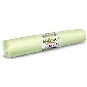 Bioska containerzakken 240 liter lichtgroen