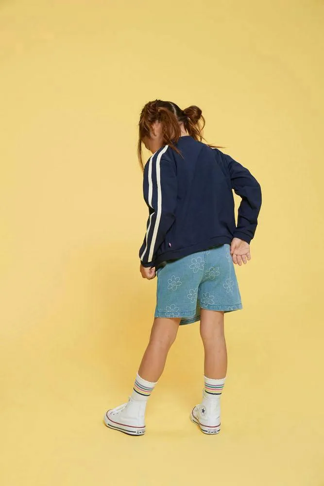 Jubel Rolling into Spring denimskort lichtblauw, foto 8