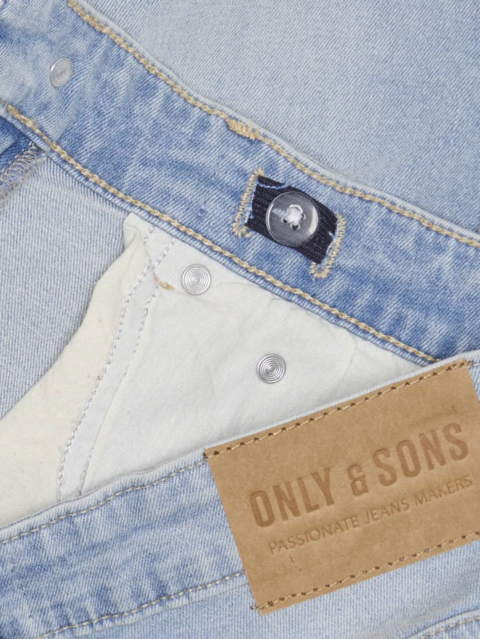Only & Sons JUNIOR tapered jeans light blue denim, foto 6