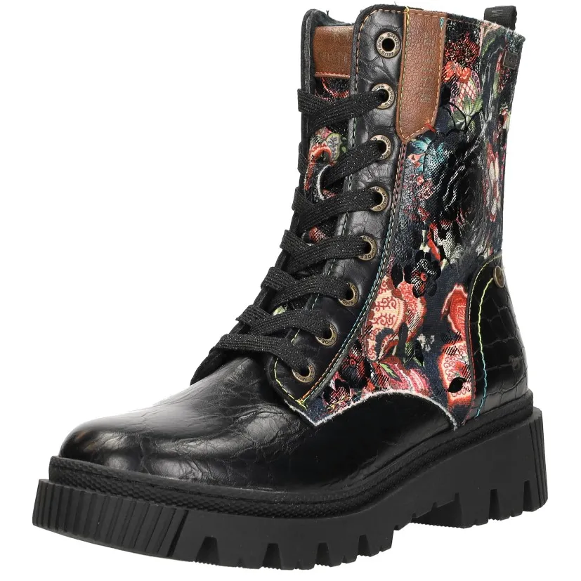 Mustang veterboots hoog zwart, foto 4