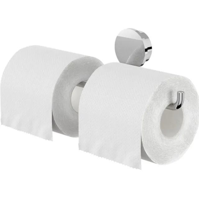 Geesa Opal dubbele toiletrolhouder chroom