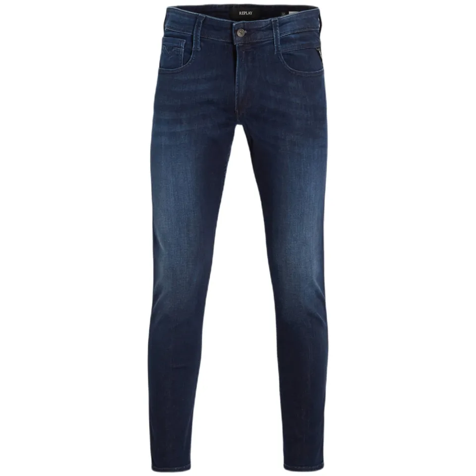 Replay slim fit jeans ANBASS dark blue, foto 2