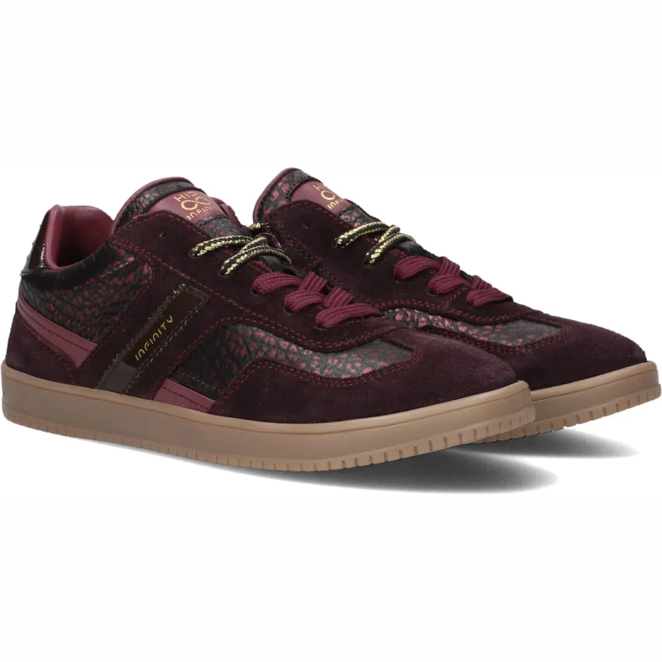 Hip leren sneakers bordeaux, foto 5