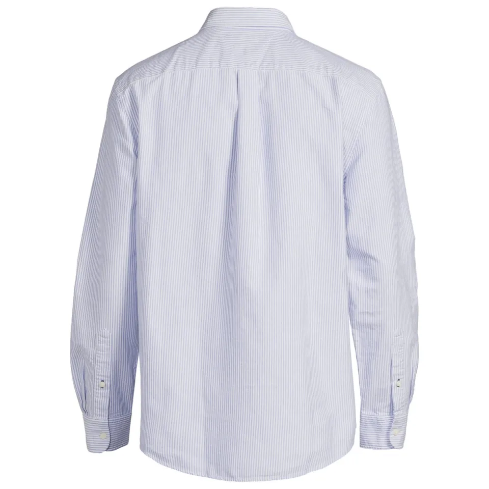 Tommy Hilfiger gestreepte regular oxford overhemd blauw, foto 4