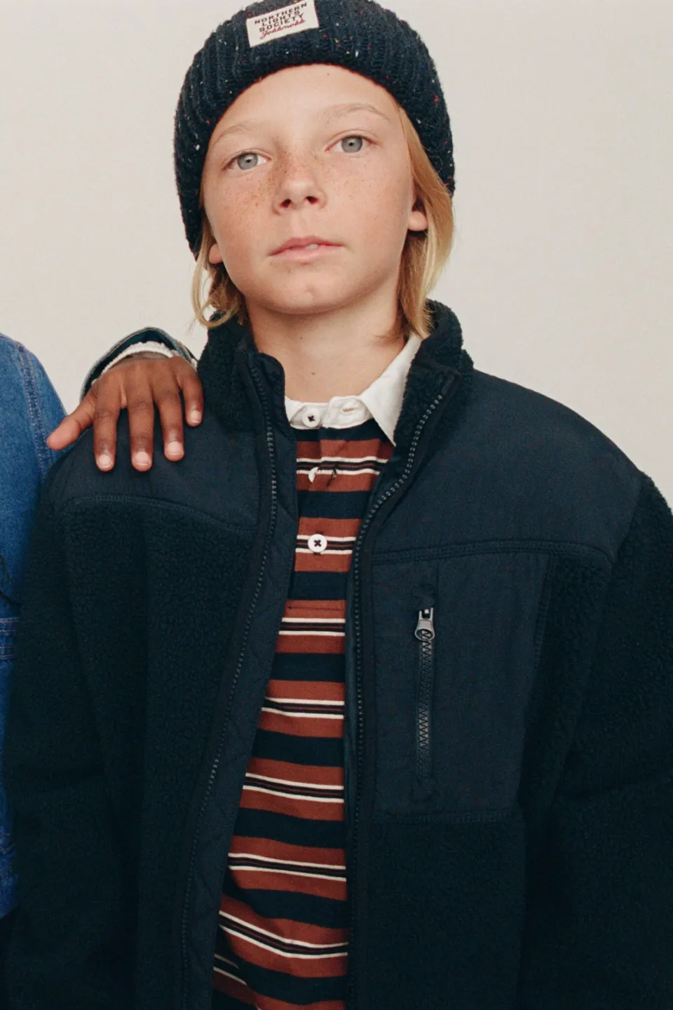 Mango Kids teddy winterbomberjack - marine