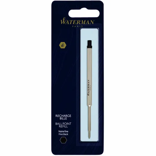 Waterman Balpenvulling waterman fijn zwart blister Stuk