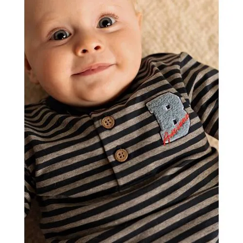 BESS gestreepte longsleeve marineblauw, foto 7