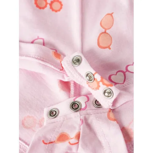 NAME IT MINI playsuit lichtroze Meisjes Katoen Ronde hals All over print lichtroze/oranje, foto 2