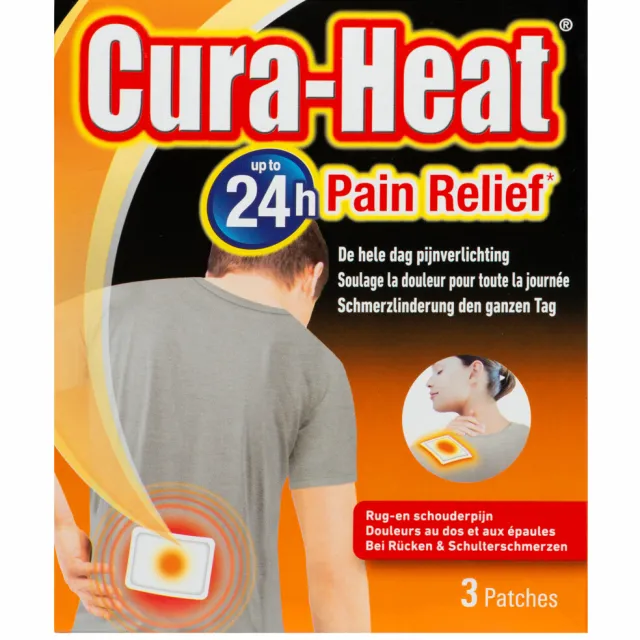 Cura Heat Rug en Schouderpijn warmtepleisters