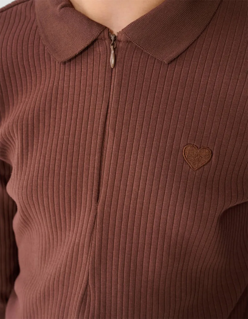 Shoeby longsleeve bruin, foto 7