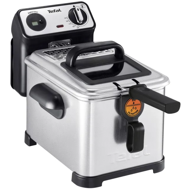Tefal Filtra Pro FR5111 frituurpan zilver Zwart