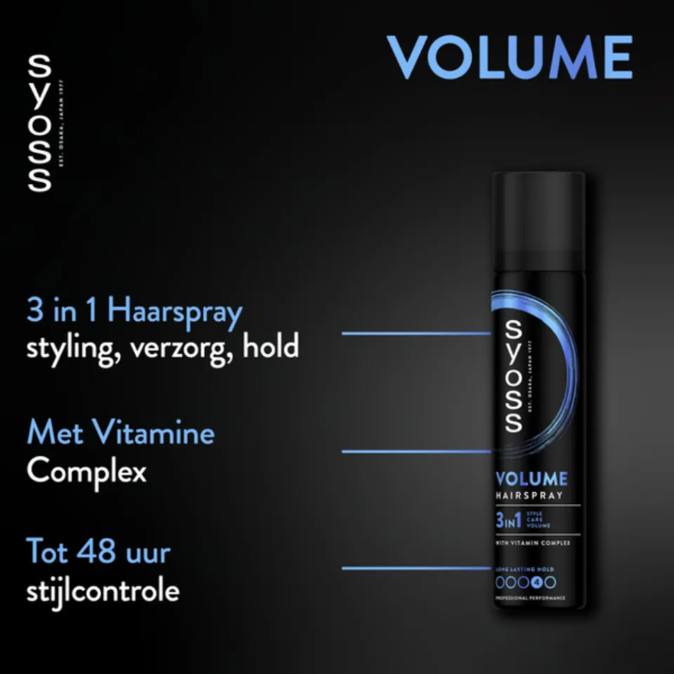 Syoss Volume Hairspray 3in1 haarspray, foto 2