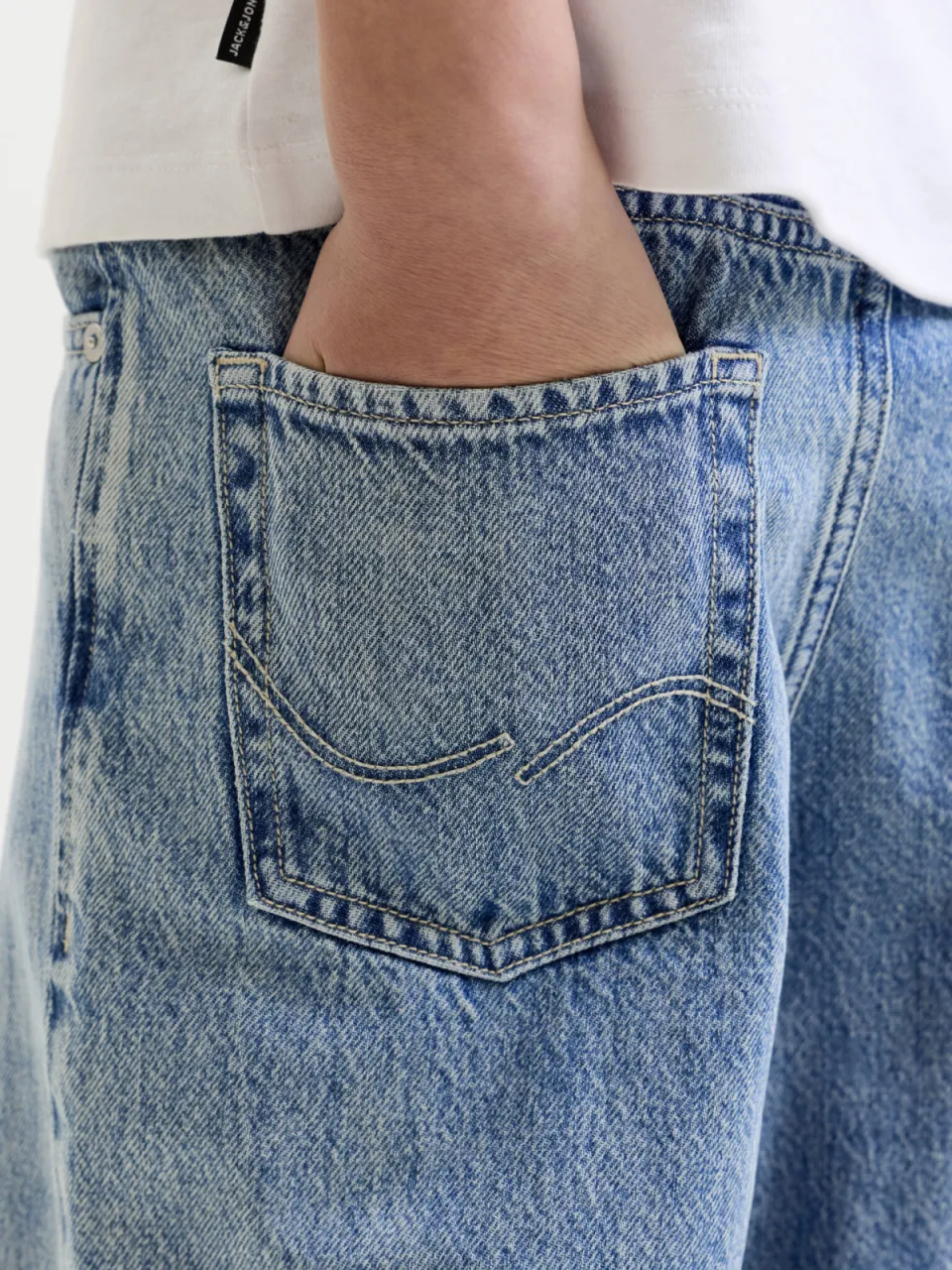 Jack & Jones JUNIOR wide leg jeans - blue denim, foto 5
