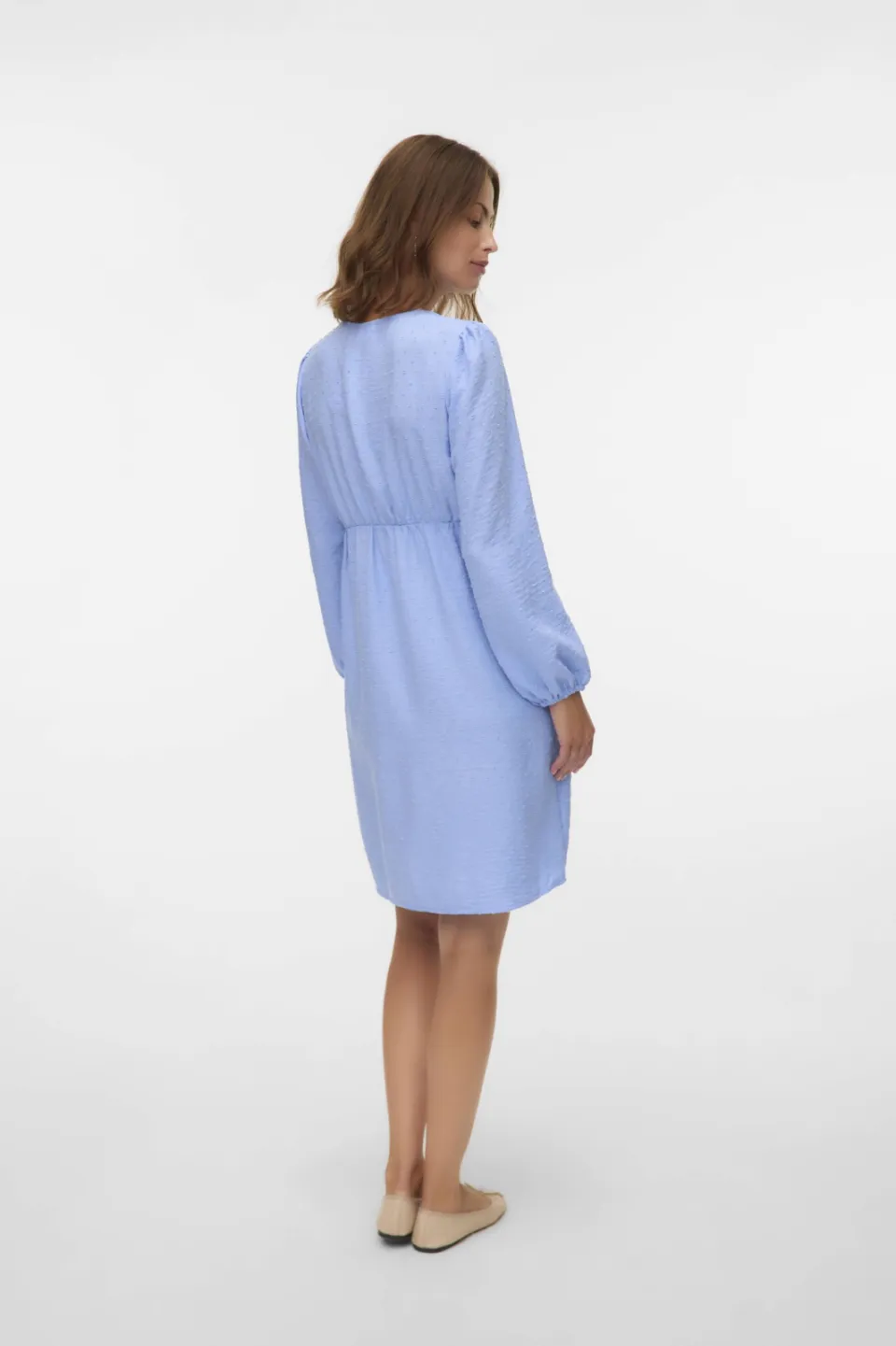 Mamalicious Mllifina zwangerschaps midi jurk blauw, foto 4