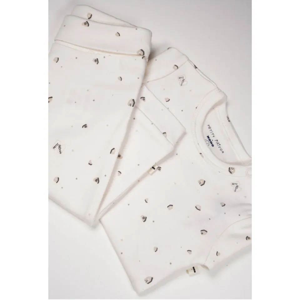 Petite Maison romper + broek Stormy wit, foto 2