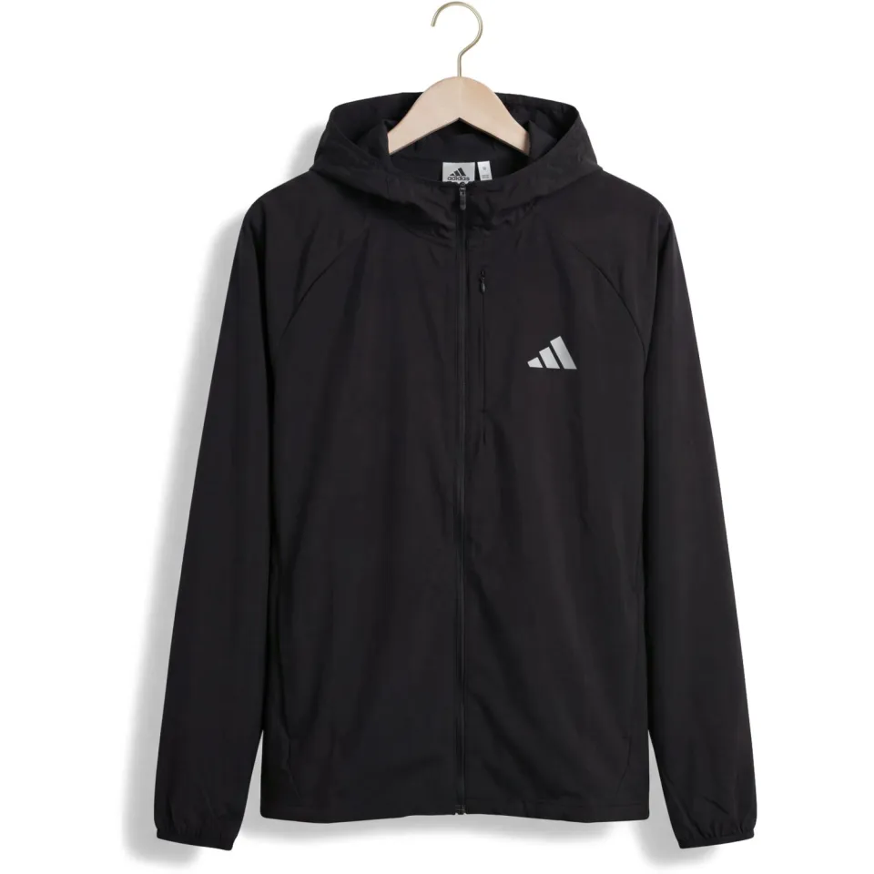 Adidas Heren Jassen Run Ess Jkt M - Zwart, foto 3