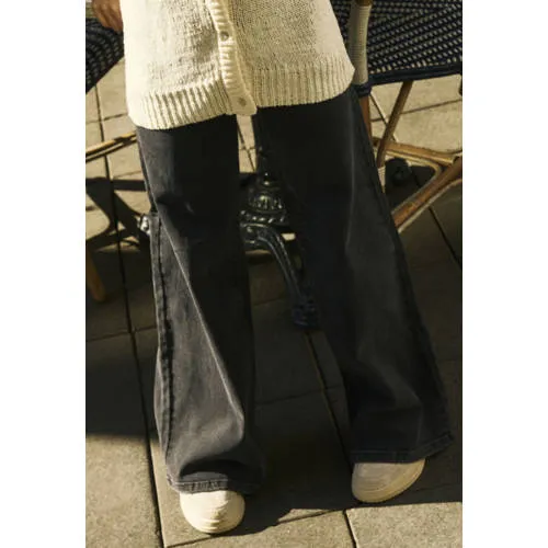 NAME IT KIDS NKFPOLLY wide leg jeans black denim, foto 3
