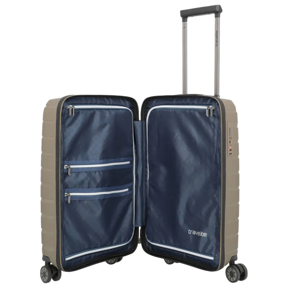 Travelite Air Base handbagage koffer slim 55 cm champagne, foto 4