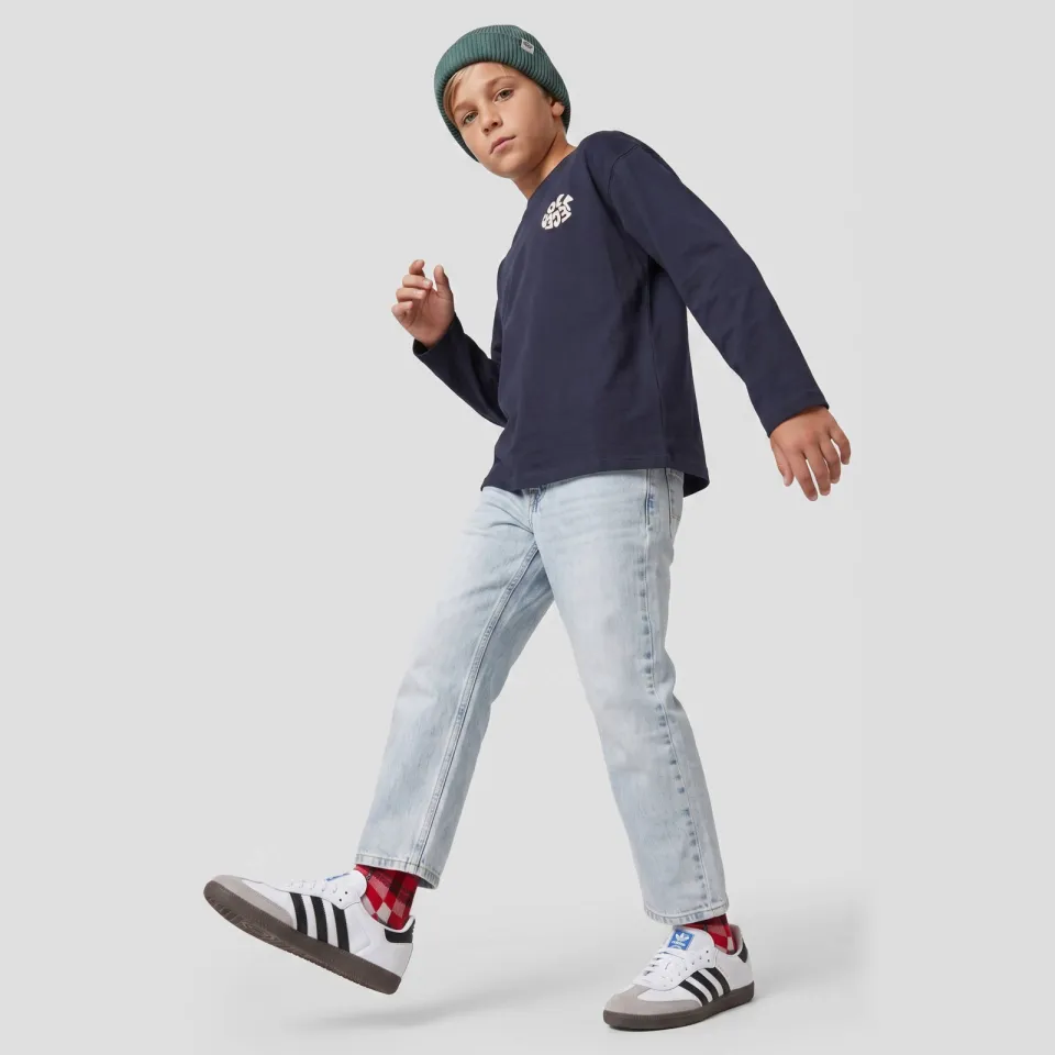 Me & My Monkey rechtvallende longsleeve met backprint donkerblauw, foto 5