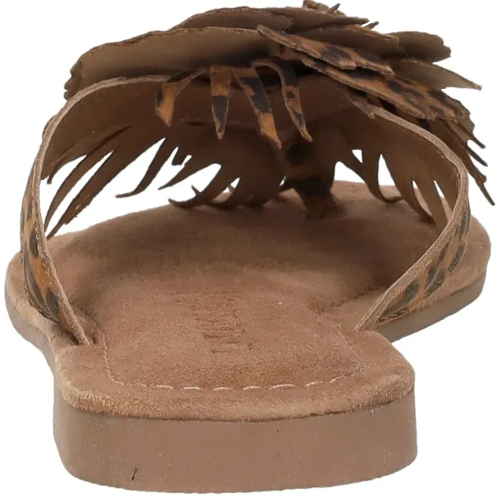 Lazamani Nomi Flower Slippers Dames Bruin, foto 7