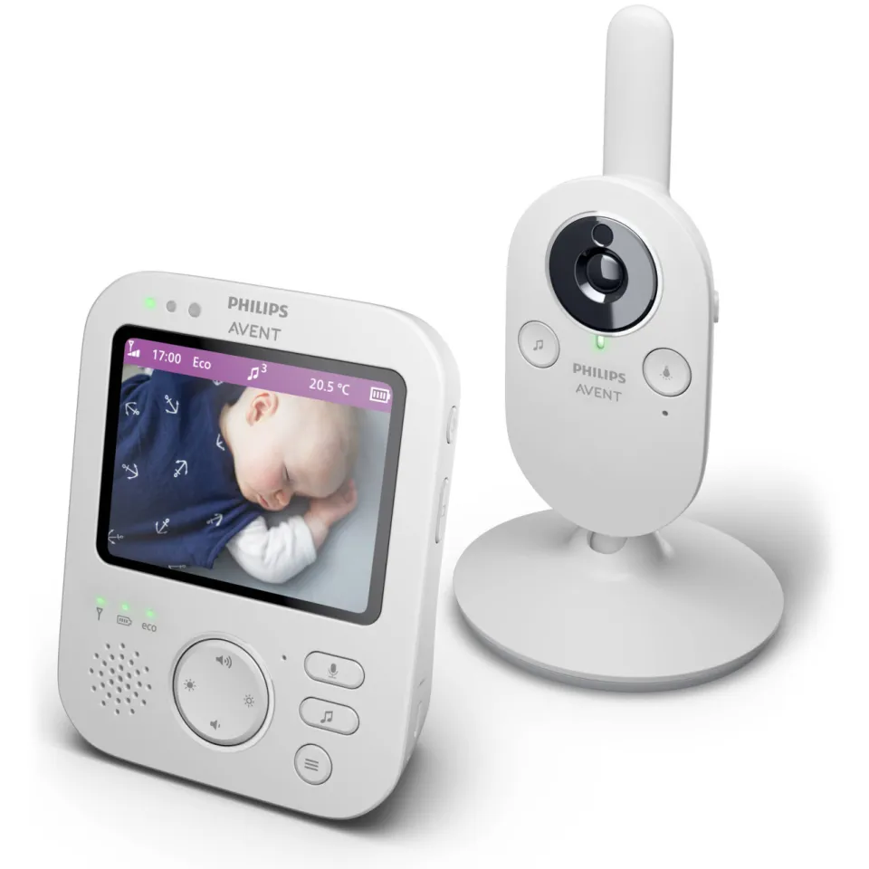 Philips AVENT Babymonitor met video - SCD892/26 leisteen