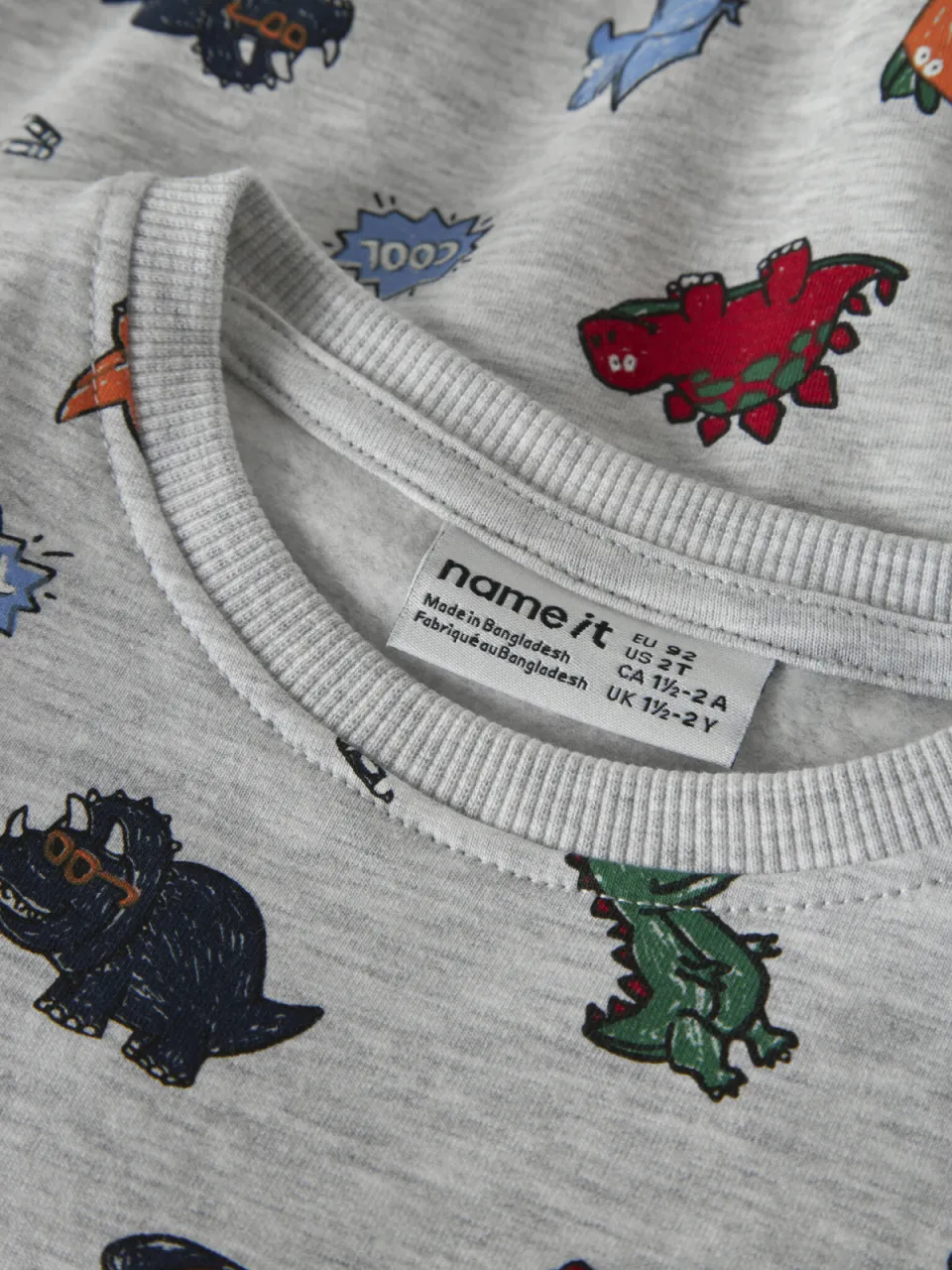 NAME IT MINI sweater met print - grijs, foto 6