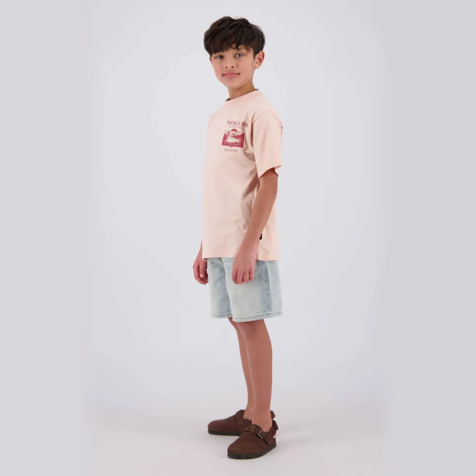 Vingino T-shirt met backprint beige, foto 5