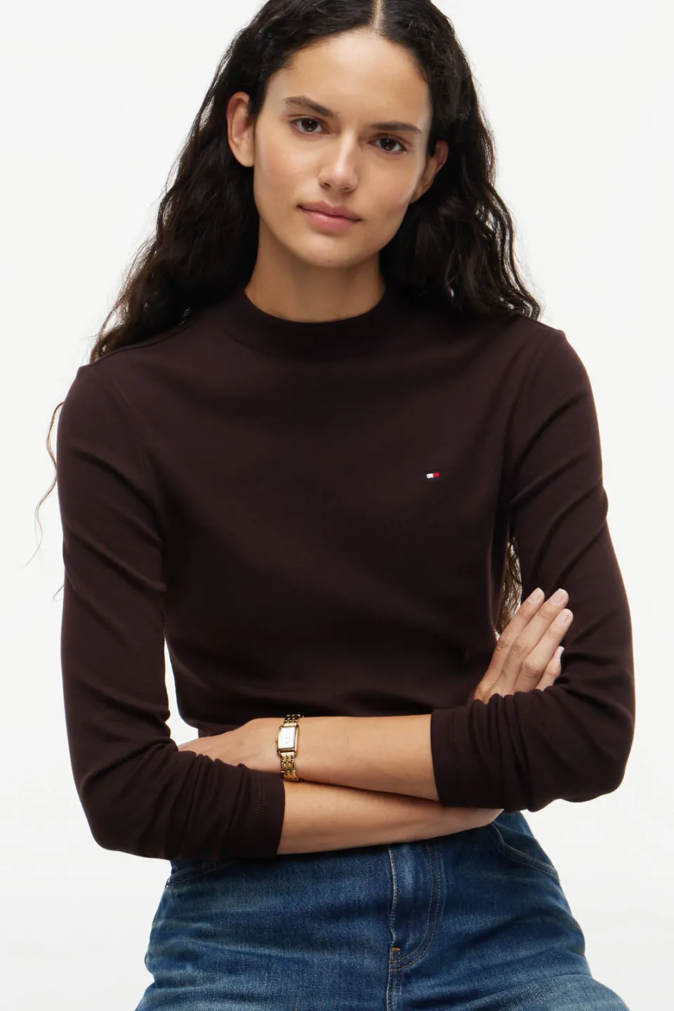Tommy Hilfiger top - donkerbruin, foto 4