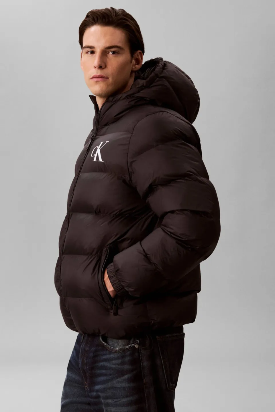 Calvin Klein JEANS pufferjas met logo - zwart, foto 4