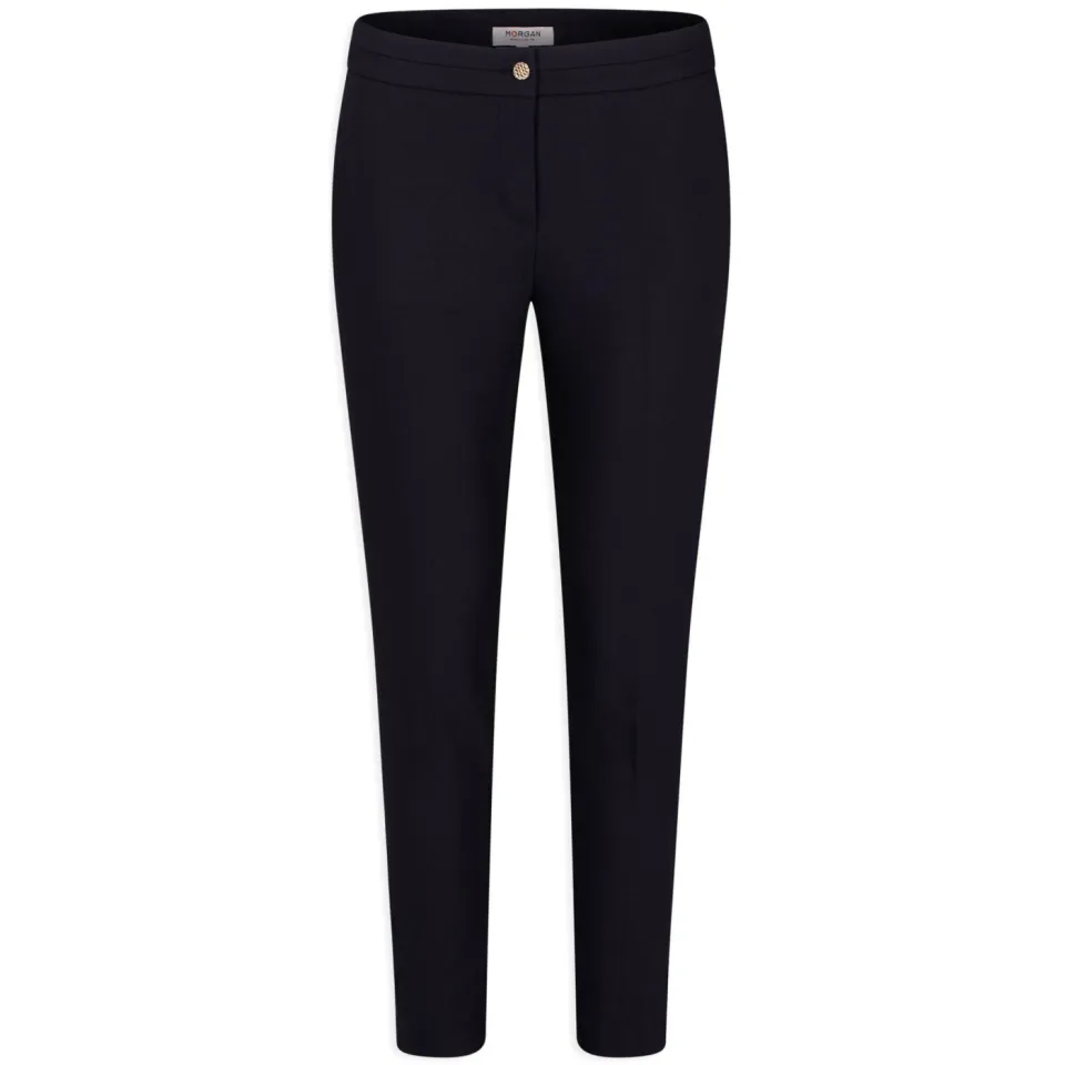 Morgan City cropped pantalon marineblauw, foto 2