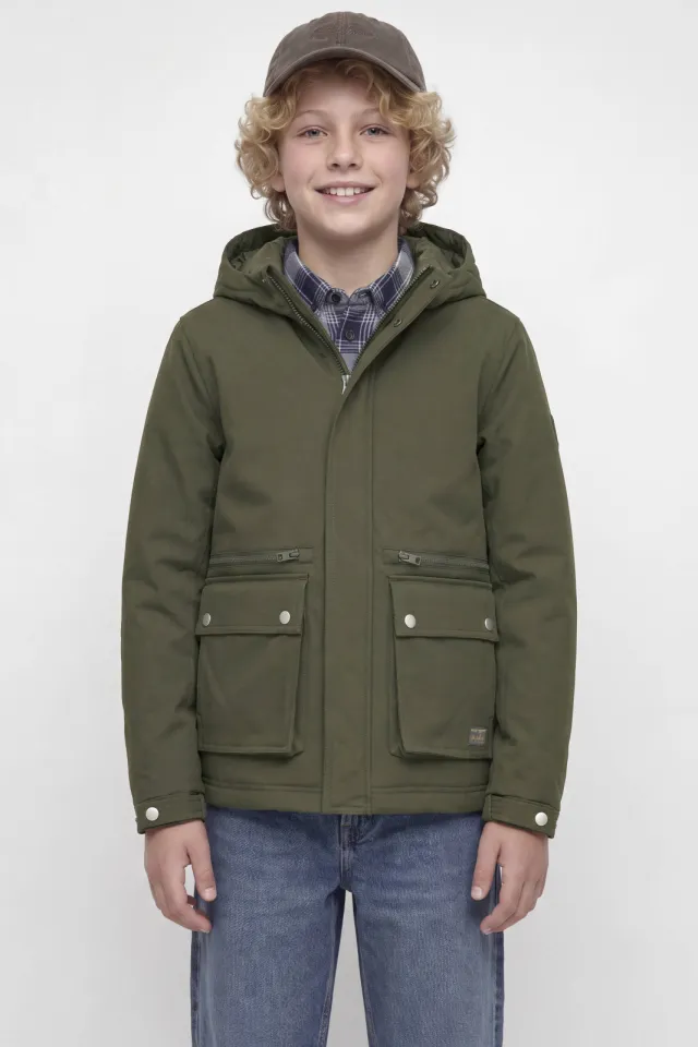 Jack & Jones Wolf parka winterjas donkergroen
