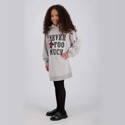 Vingino Palia sweatjurk met capuchon grijs, foto 4