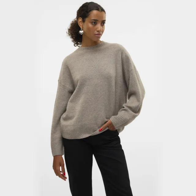 Vero Moda gebreide trui VMBOOM zand