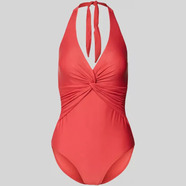 Barts Kelli badpak met halter koraalrood