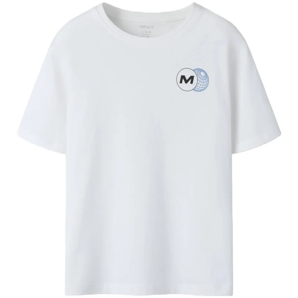 NAME IT t-shirt met backprint wit, foto 3