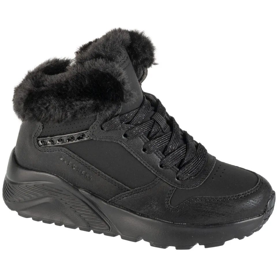 Skechers Uno Lite Comfurt Collar wandelschoen zwart, foto 3