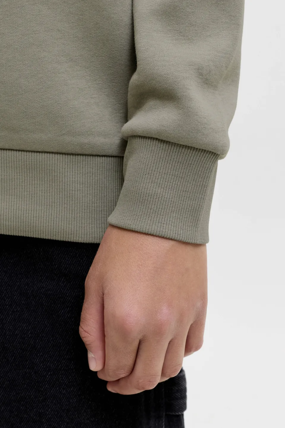 Jack & Jones JUNIOR sweater met logo - grijsgroen, foto 6