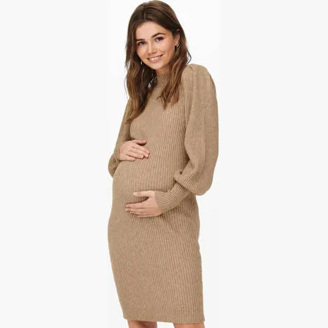 Only Maternity zwangerschapsjurk OLMKATIA bruin, foto 2