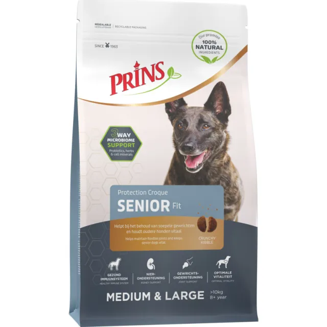 Prins Protection Croque Senior Fit droog hondenvoer 10 kg
