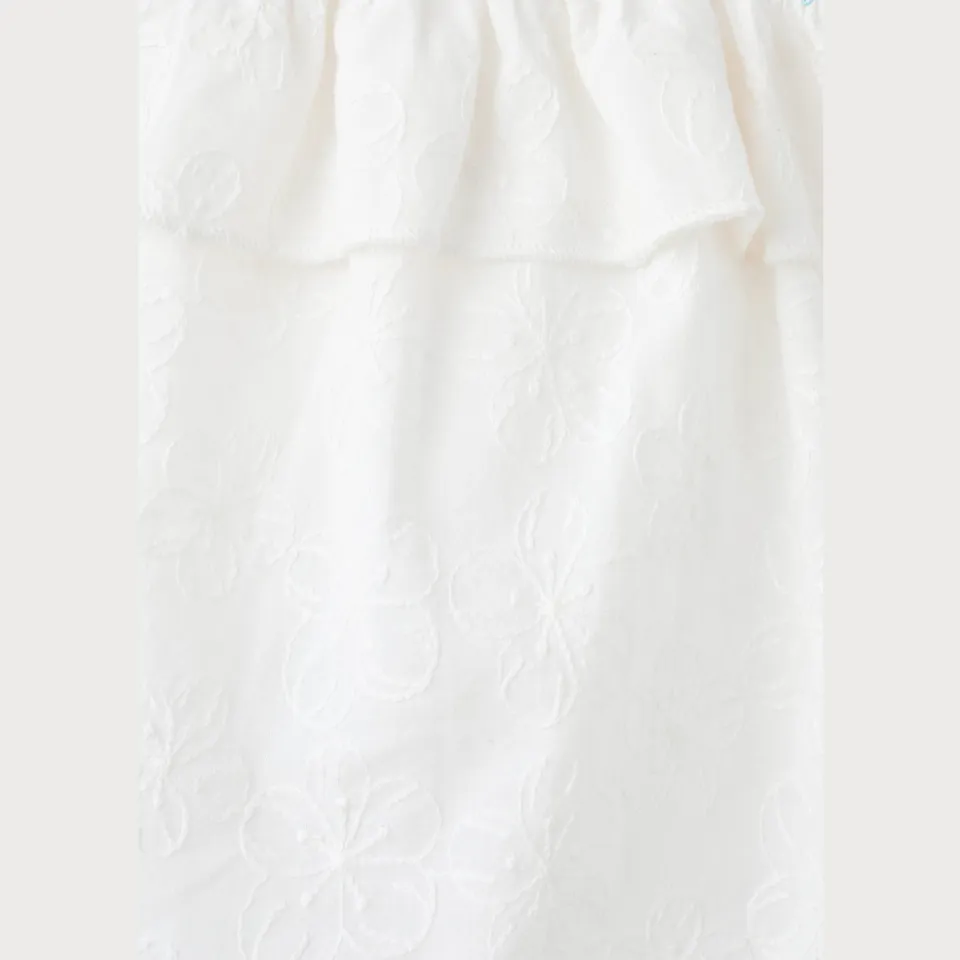 Mango top met borduursels en ruches wit, foto 6