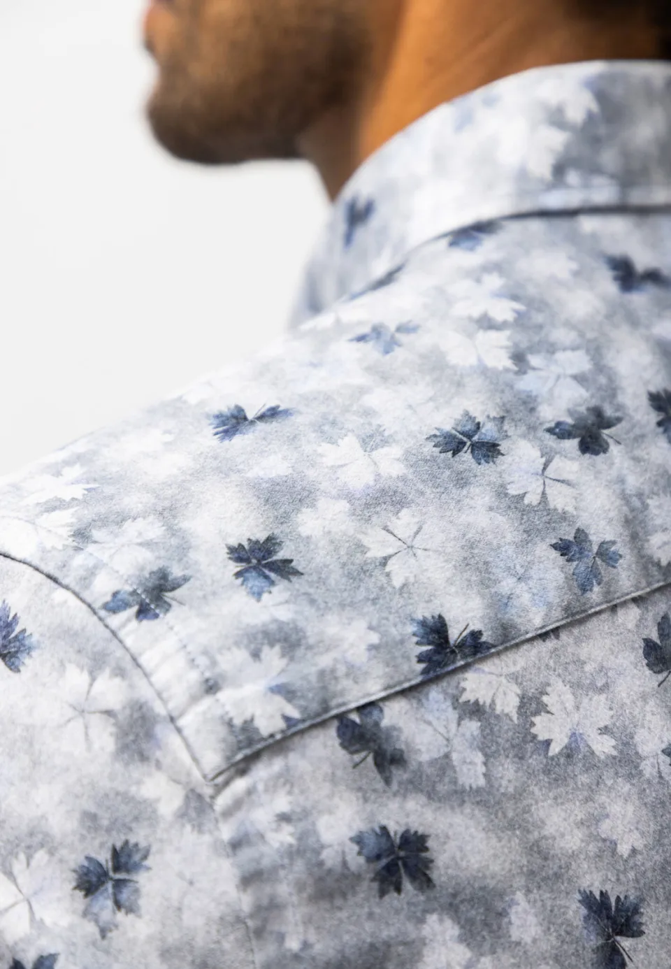 State Of Art regular fit casual overhemd met print - grijsblauw/midnight, foto 6