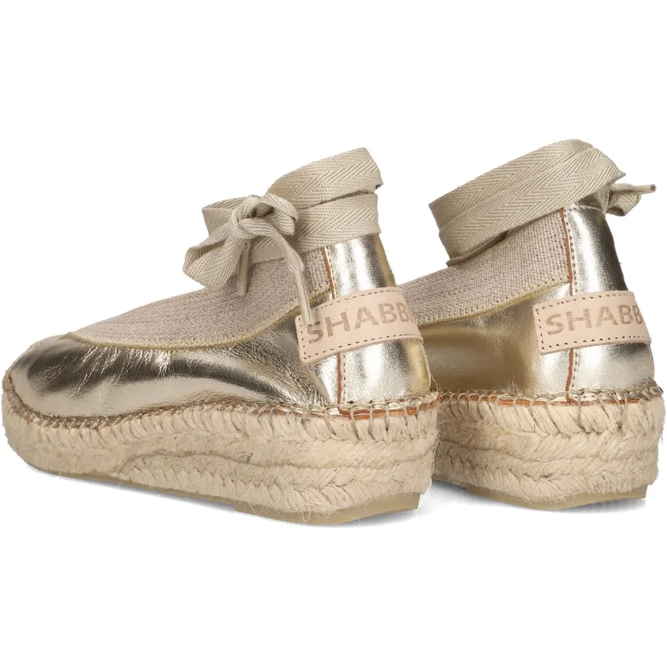 Shabbies Amsterdam Palma espadrille lichtgoud, foto 6