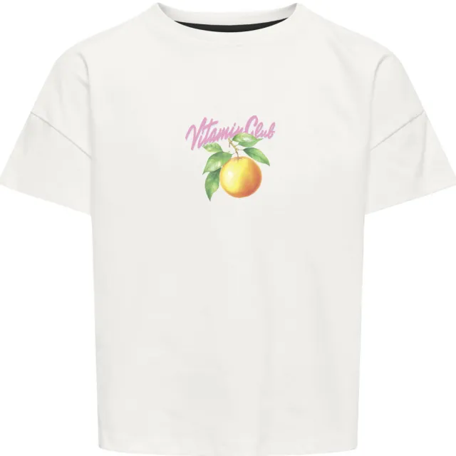 Kids Only Girl T-shirt met backprint wit, foto 2