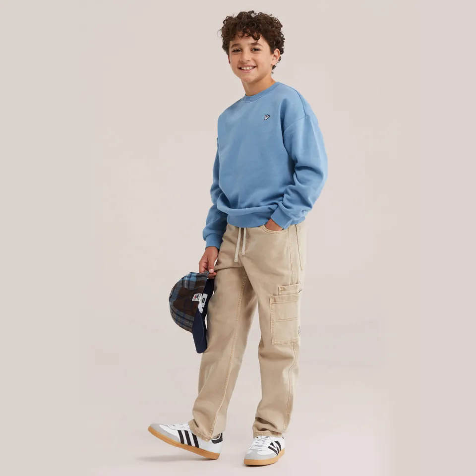 WE Fashion Blue Ridge casual broek zand