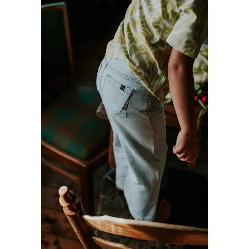 Koko Noko wide leg jeans light blue denim, foto 8