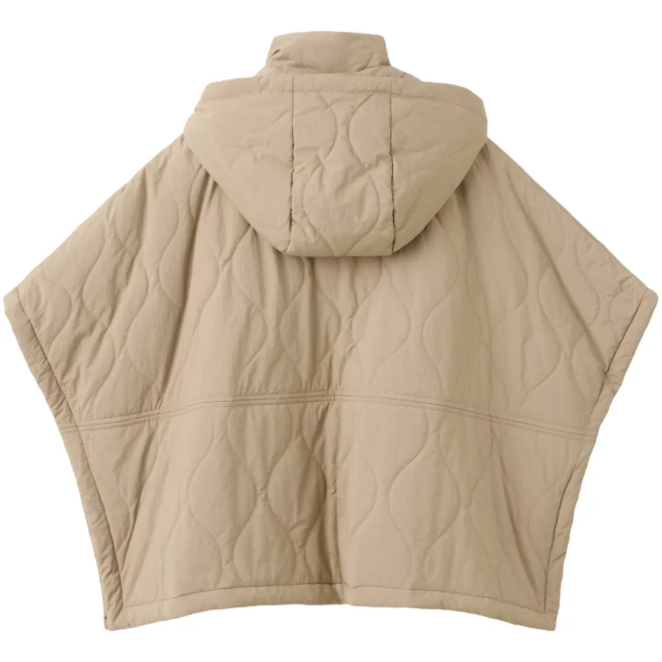 Mango Kids gewatteerde cape jas beige, foto 2