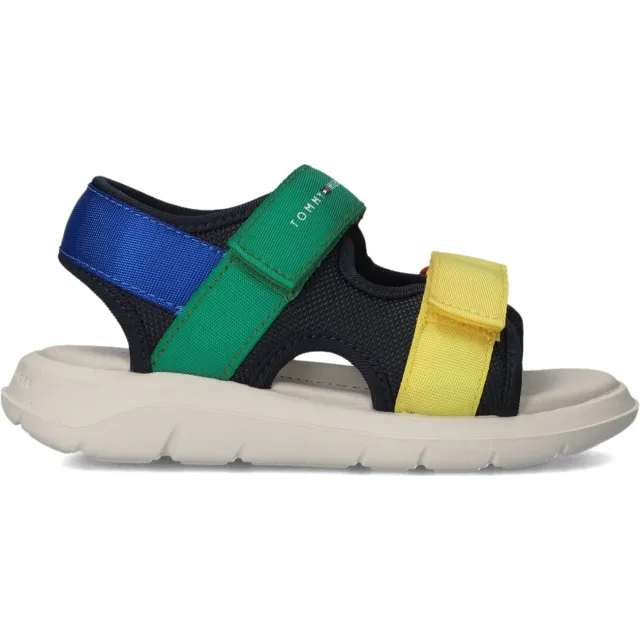 Tommy Hilfiger QUEST platte sandalen multicolor Beige