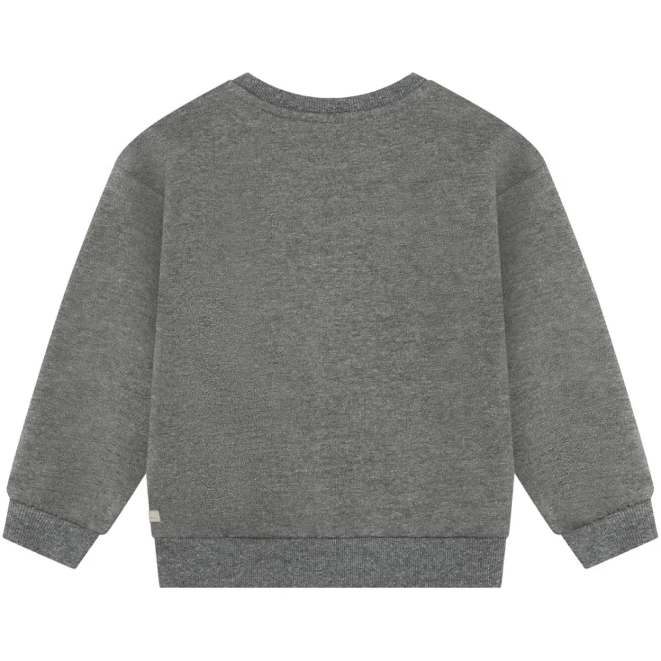 Daily7 rechtvallende sweater met print - grijs, foto 3