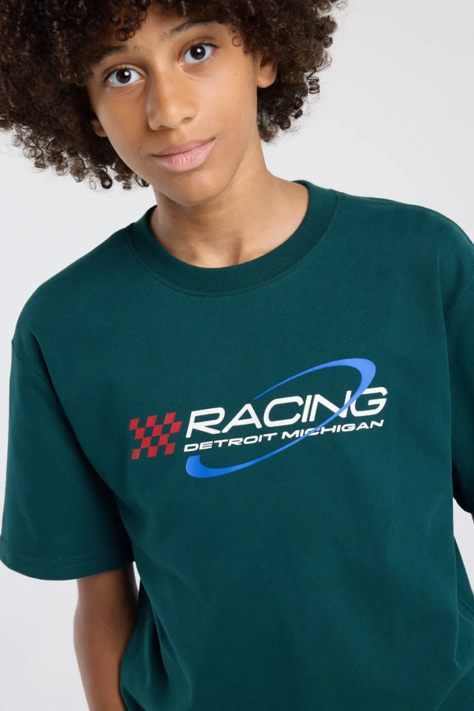 America Today racing t-shirt petrol, foto 6